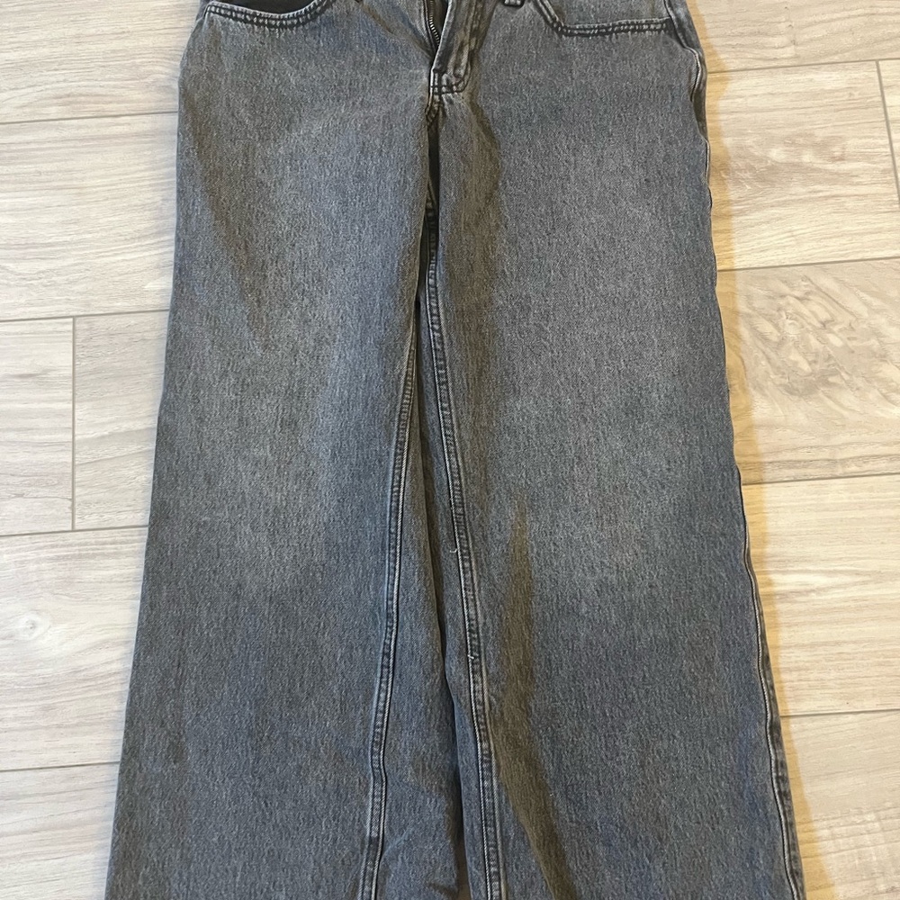 Hollister Low-Rise Baggy Gray Jeans
